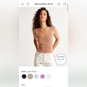 Cropped sweater tank Abercrombie and fitch